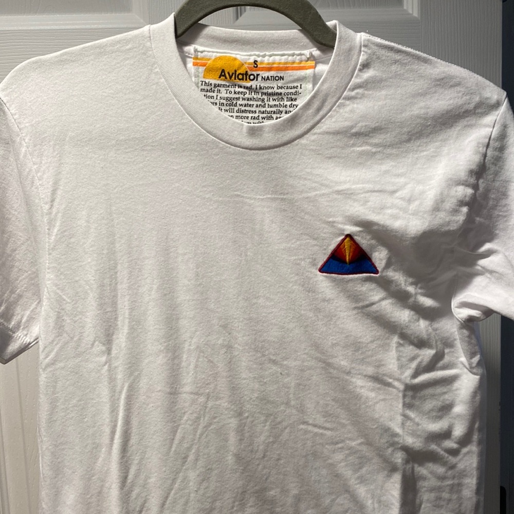Aviator Nation White Tee